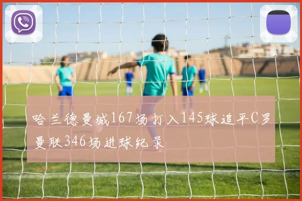 哈兰德曼城167场打入145球追平C罗曼联346场进球纪录